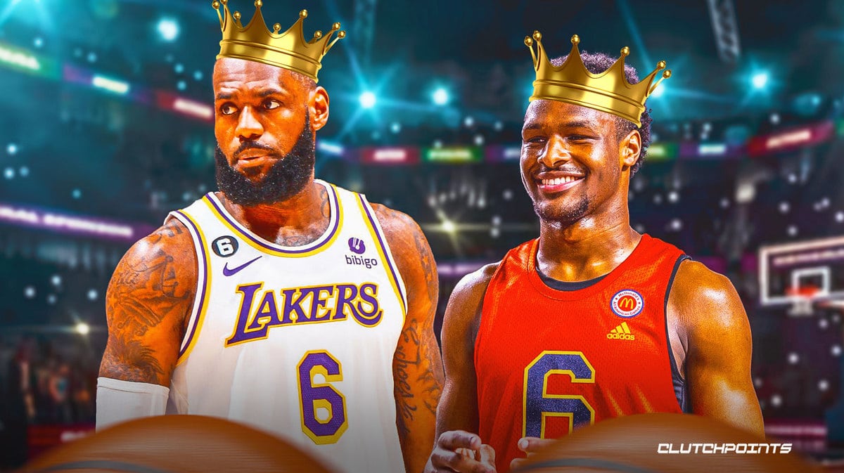 LeBron James, Bronny James, Los Angeles Lakers