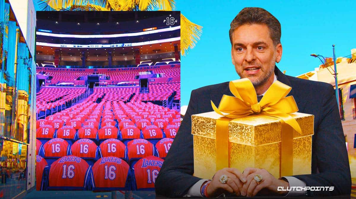 Pau Gasol Lakers jersey retirement