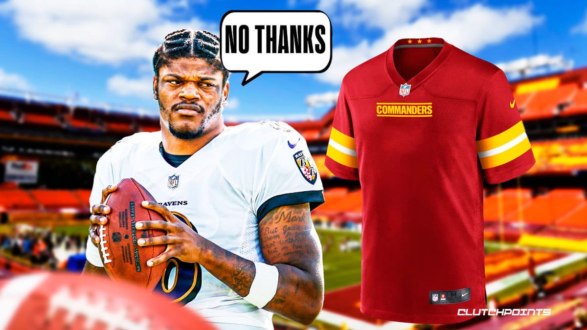 Lamar Jackson, Lamar Jackson Trade, Washington Commanders, Baltimore Ravens