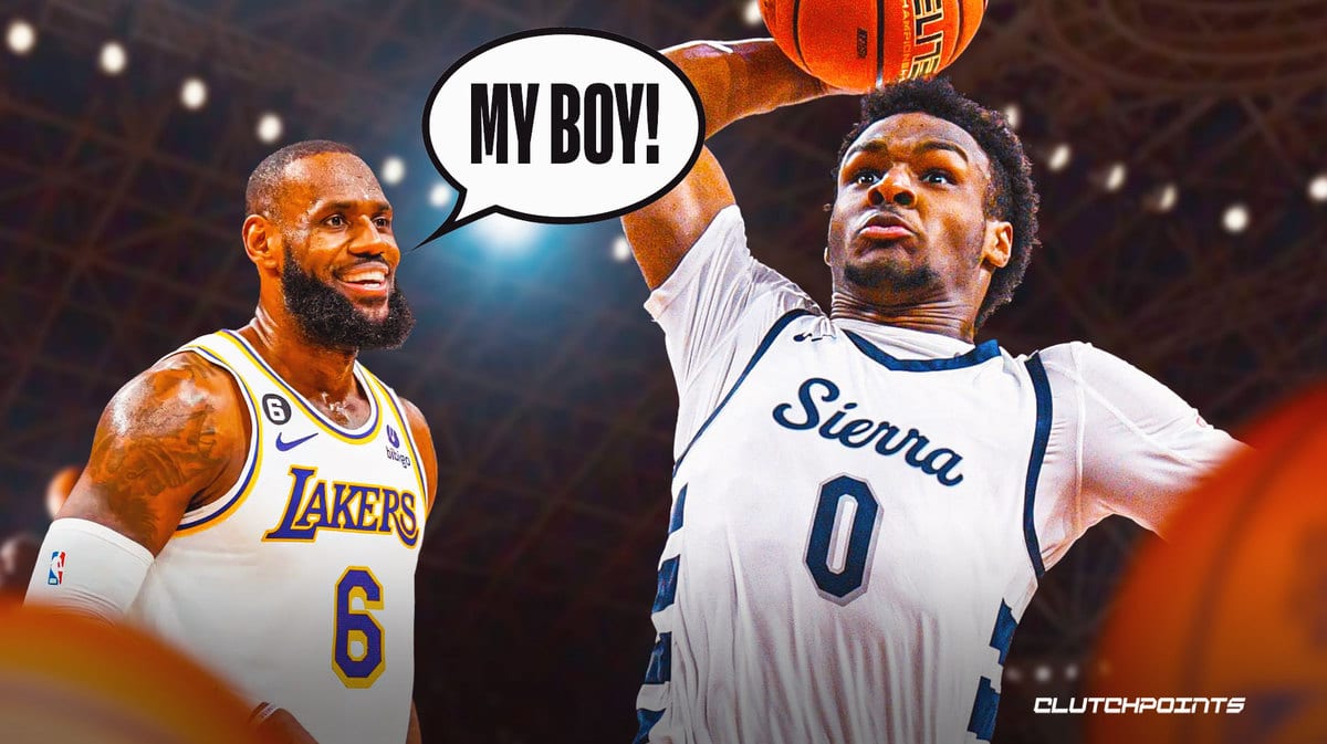 LeBron James Lakers Bronny James