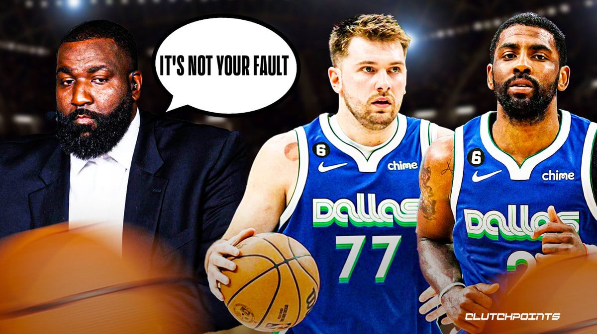 Luka Doncic, Kyrie Irving, Kendrick Perkins, Mavs