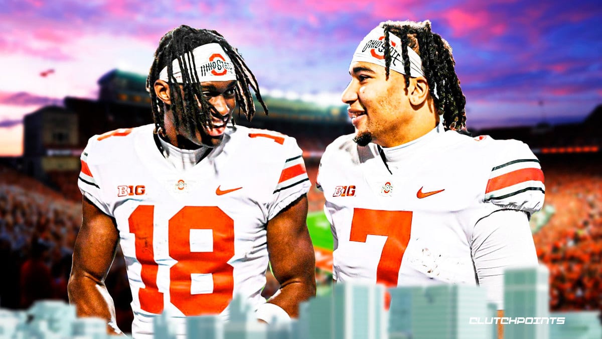 Ohio State football Buckeyes CJ Stroud Marvin Harrison Jr Pro Day NFL Draft