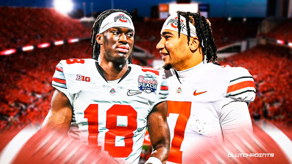 Marvin Harrison Jr, CJ Stroud, Ohio State football, Ohio State Pro Day, NFL Draft