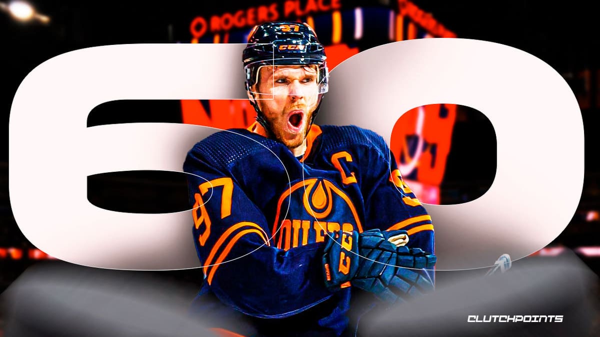 Connor McDavid, Edmonton Oilers, Connor McDavid 60 goals, Oilers 60 goals, Connor McDavid goal