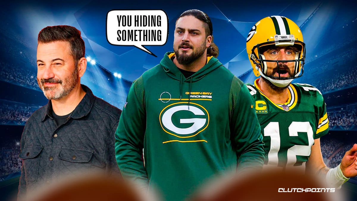 Packers, Aaron Rodgers, David Bakhtiari, Jimmy Kimmel