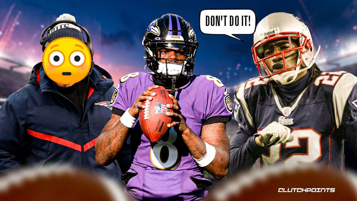 Lamar Jackson, Bill Belichick, Asante Samuel, Patriots