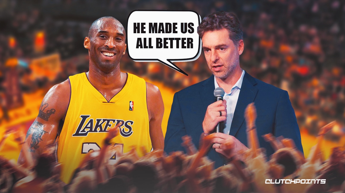 Pau Gasol gets emotional as Lakers retire jersey next to Kobe Bryant