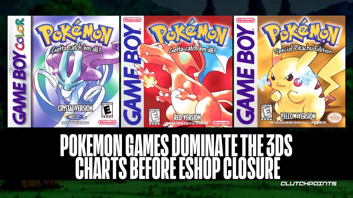 Pokemon Games Top 3DS eShop Charts