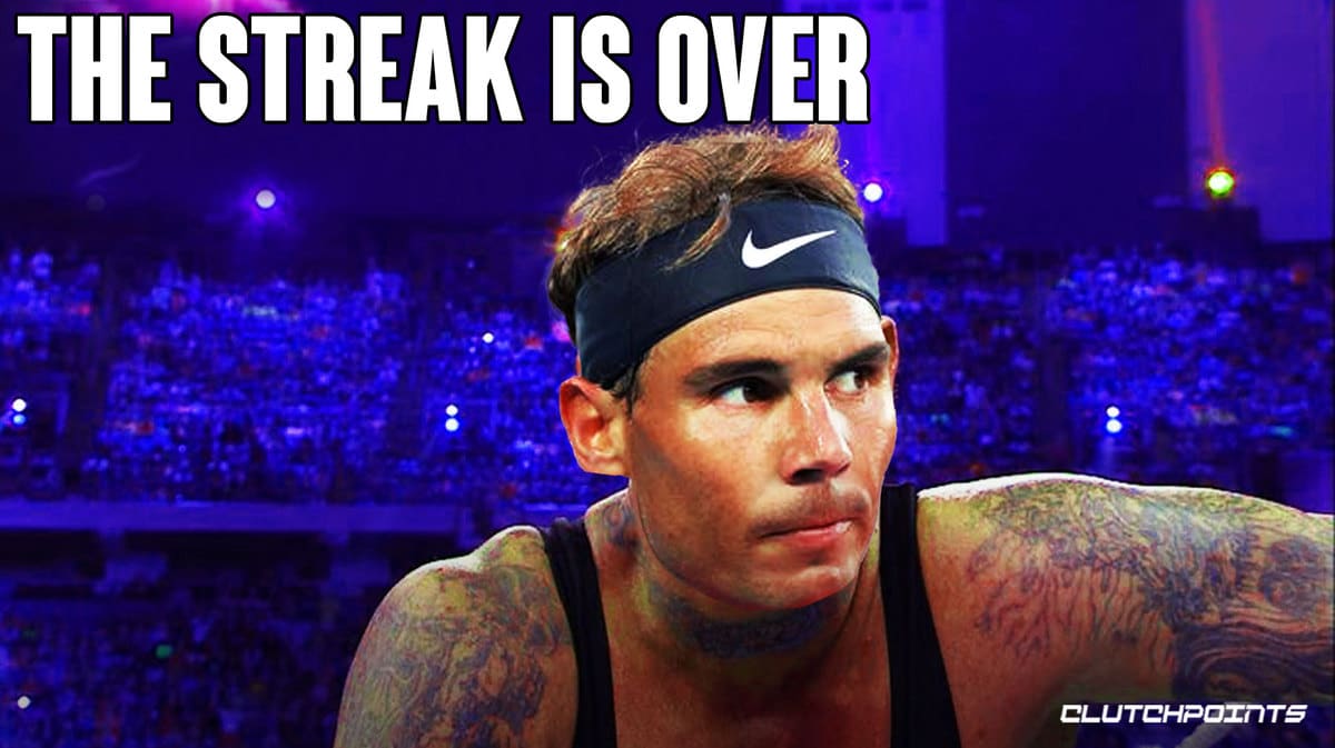 Rafael Nadal's incredible 18year ATP rankings streak comes to an end