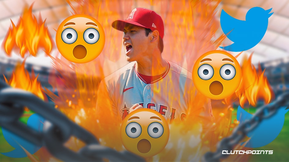 Shohei Ohtani Cartoon WHT