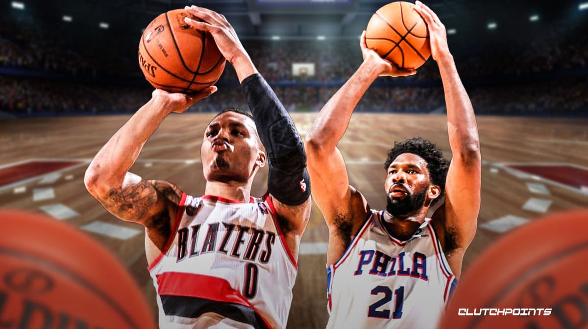 Sixers, Blazers, Damian Lillard, Joel Embiid