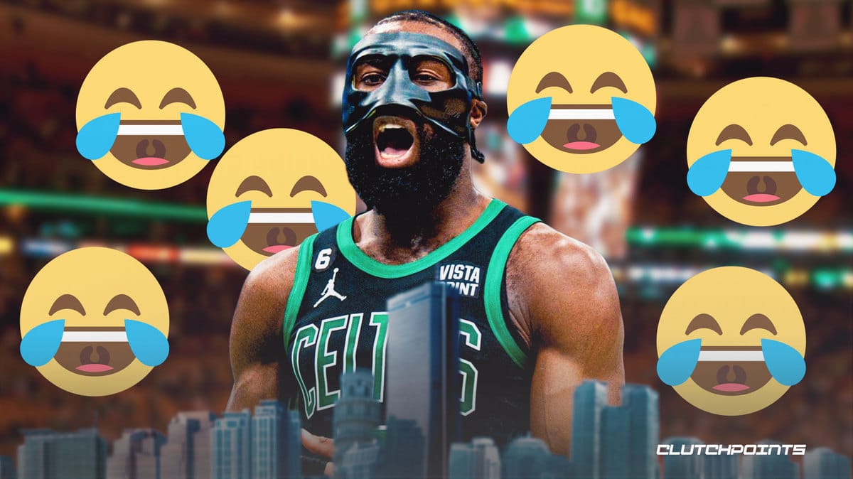 Why does Jaylen Brown wear a mask?