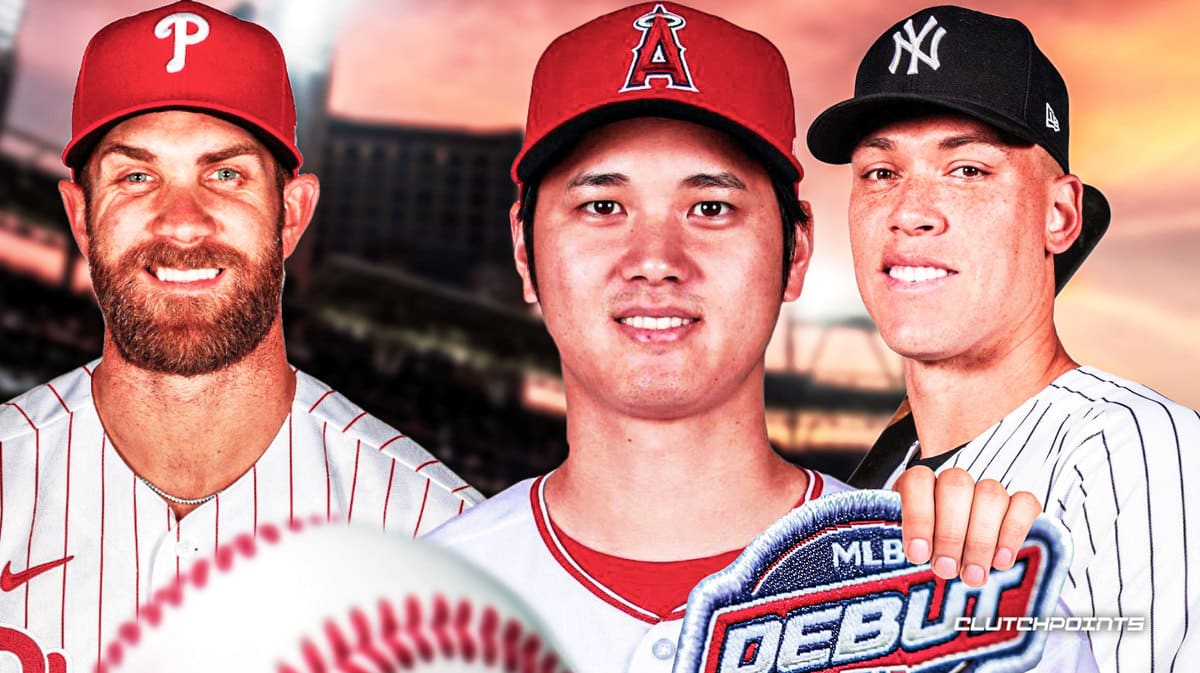 Shohei Ohtani, Angels, Bryce Harper, Phillies, Aaron Judge, Yankees, MLB, Cards