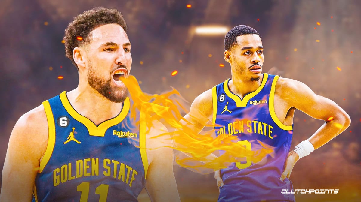 Jordan Poole Warriors Klay Thompson