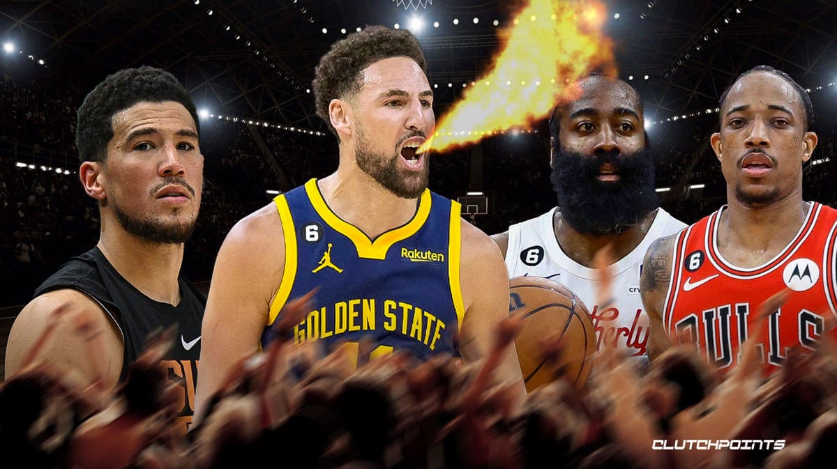 Klay Thompson Warriors Devin Booker James Harden Suns DeMar DeRozan