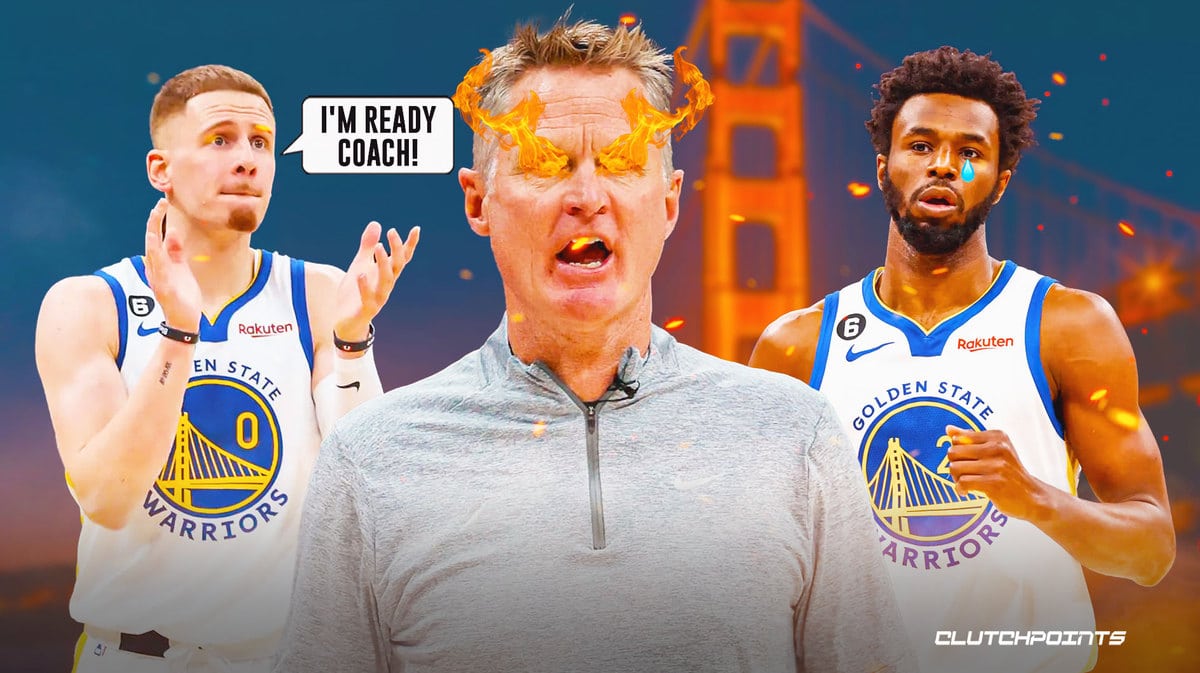 Steve Kerr, Donte DiVincenzo, Andrew Wiggins
