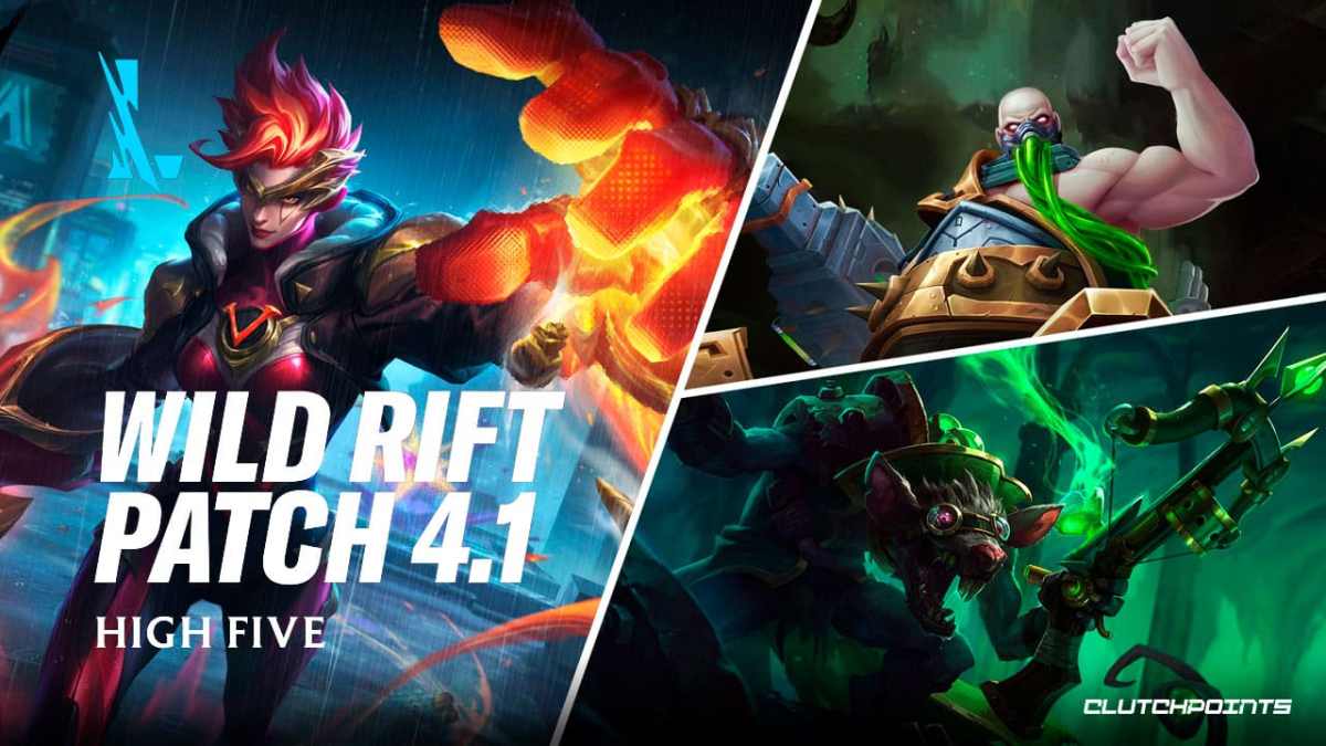 wild rift patch 4.1, wild rift patch 4.1 high five, wild rift patch 4.1 preview, wild rift patch 4.1 notes, wild rift patch notes