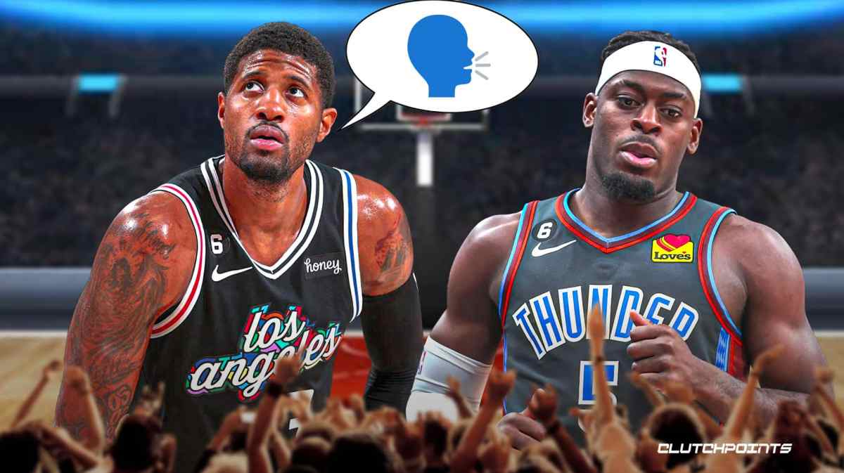 Clippers, Thunder, Paul George, Lu Dort, Paul George injury