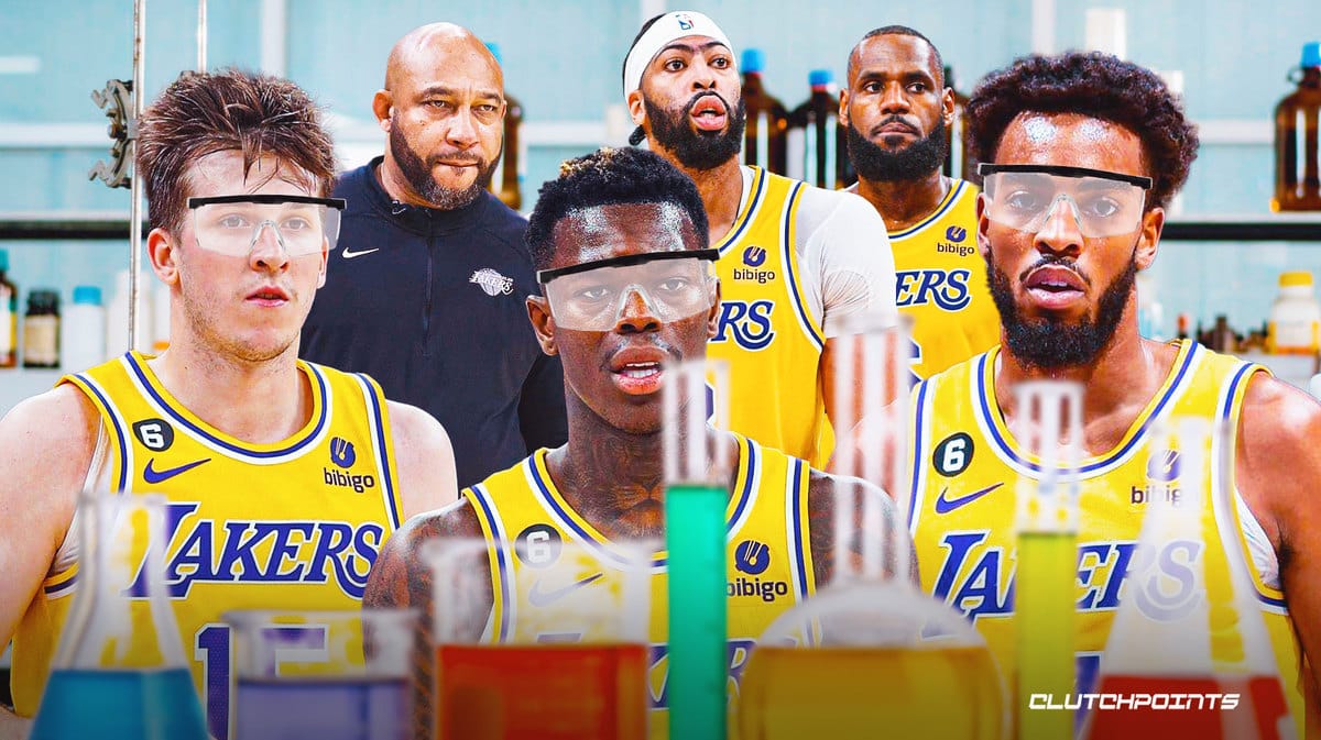 lakers austin reaves troy brown jr dennis schroder anthony davis lebron james