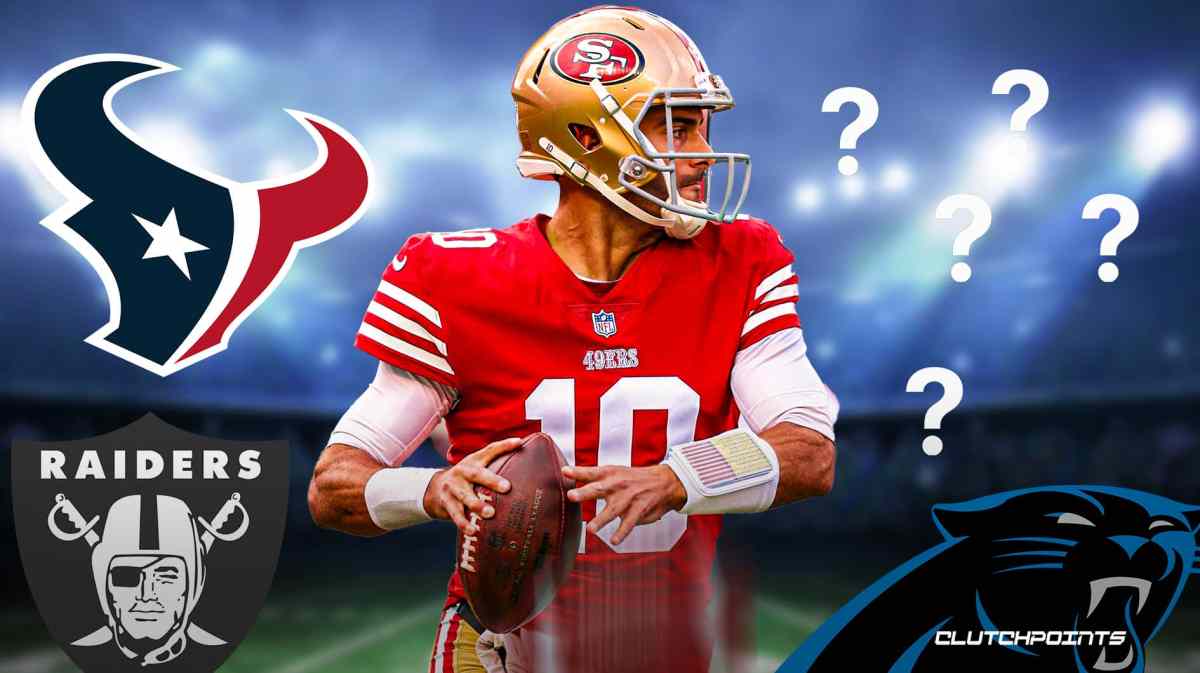 Jimmy Garoppolo, Houson Texans, Las Vegas Raiders, San Francisco 49ers
