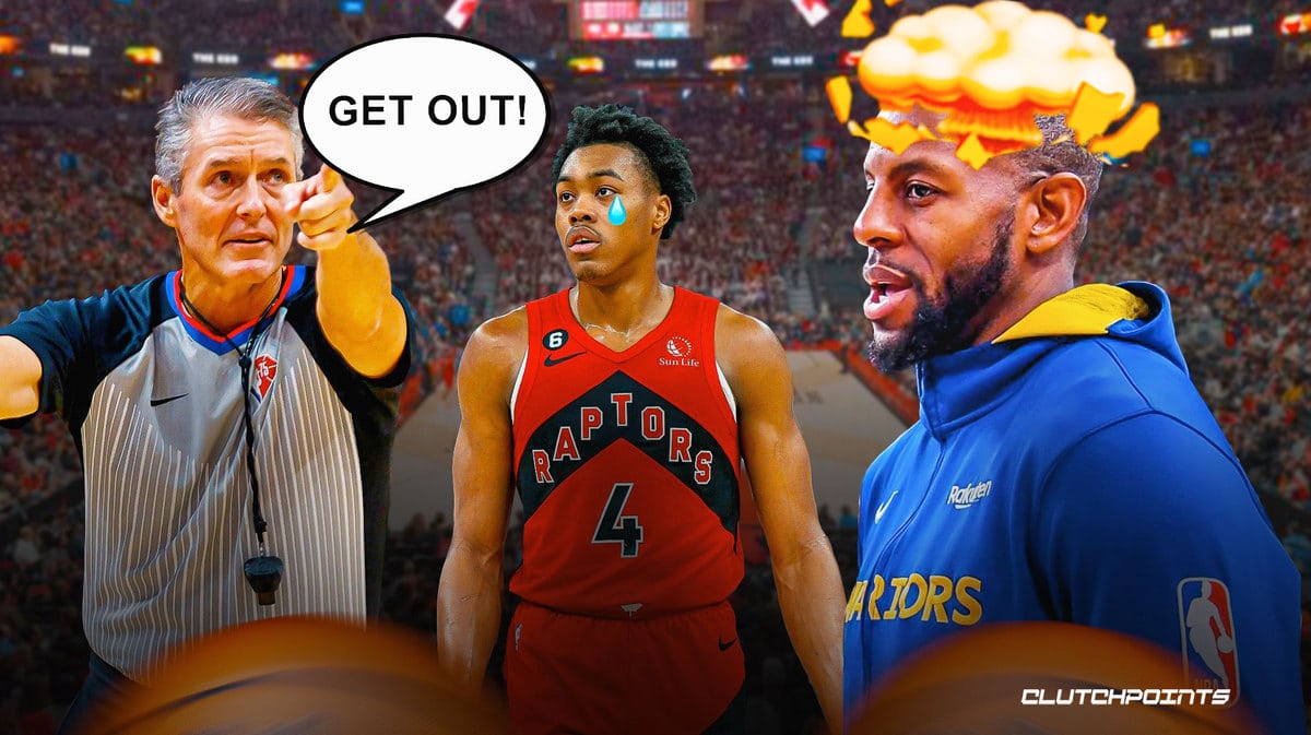 Andre Iguodala, Scottie Barnes, Scott Foster, Toronto Raptors