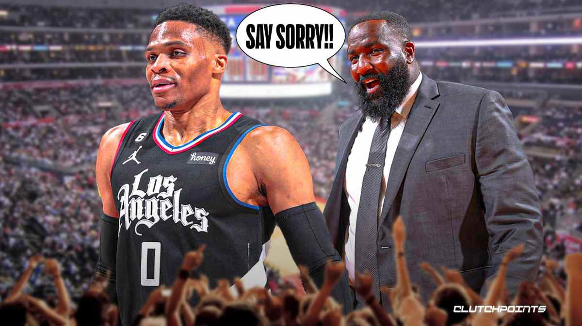 russell westbrook, clippers, clippers russell westbrook, kendrick perkins, russell westbrook kendrick perkins