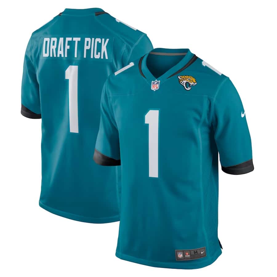 2023 Jags Draft Jersey on a white background.