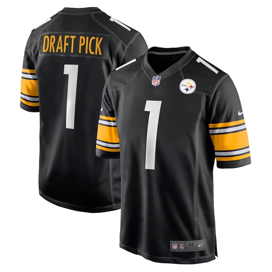2023 Steelers Draft Jersey on a white background.