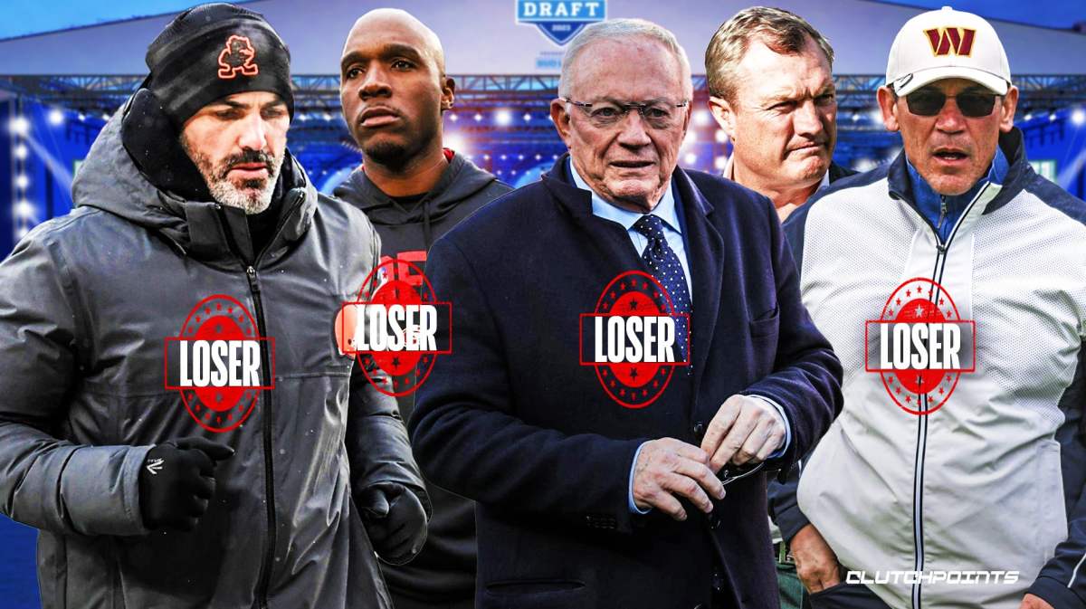 2023 NFL draft. NFL draft losers, Dallas Cowboys, Houston Texans, Cleveland Browns, San Francisco 49ers, Washington Commanders