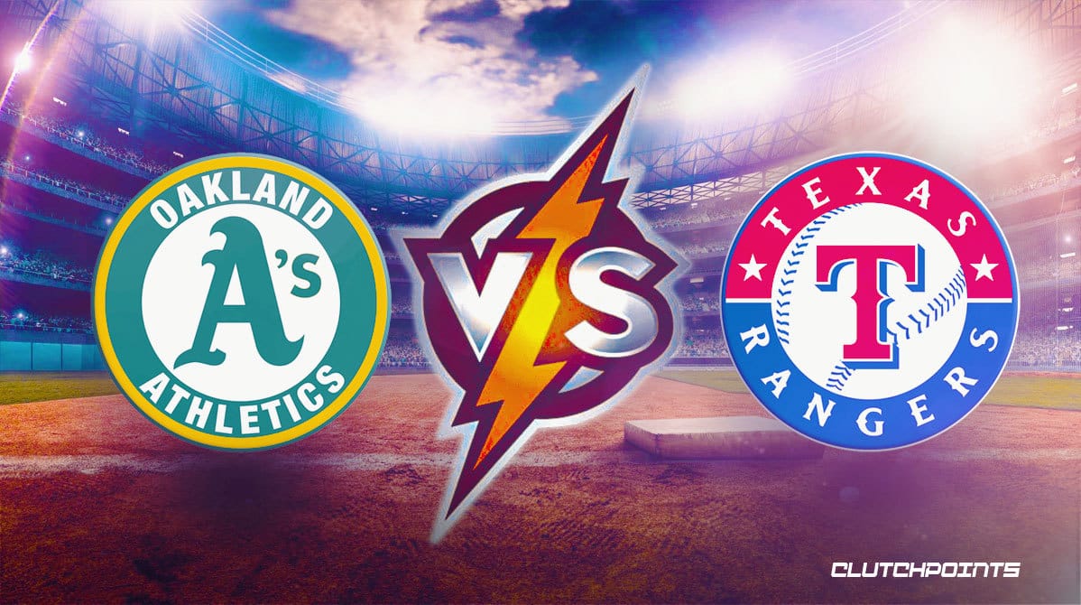 MLB Odds Athletics Rangers prediction, pick, how to watch