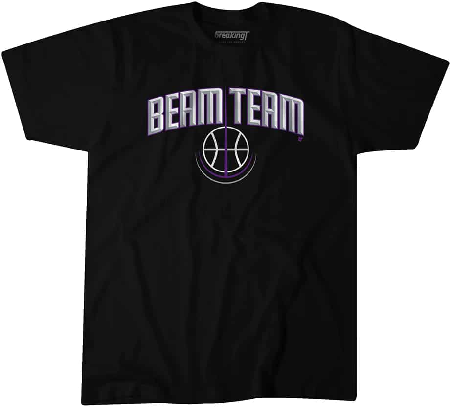 Black Beam Team T-shirt on a white background.