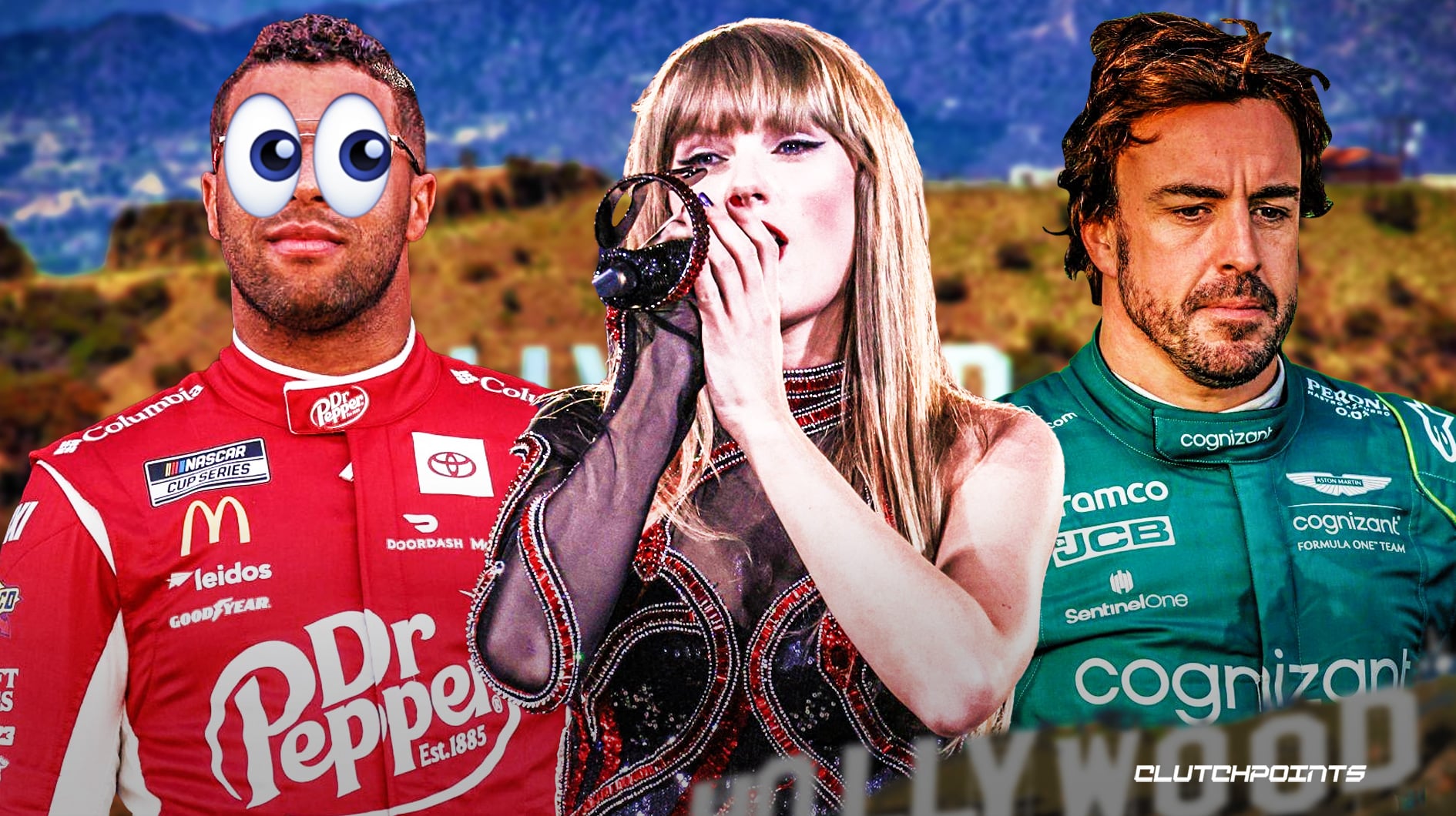Bubba Wallace, Taylor Swift, NASCAR, Fernando Alonso