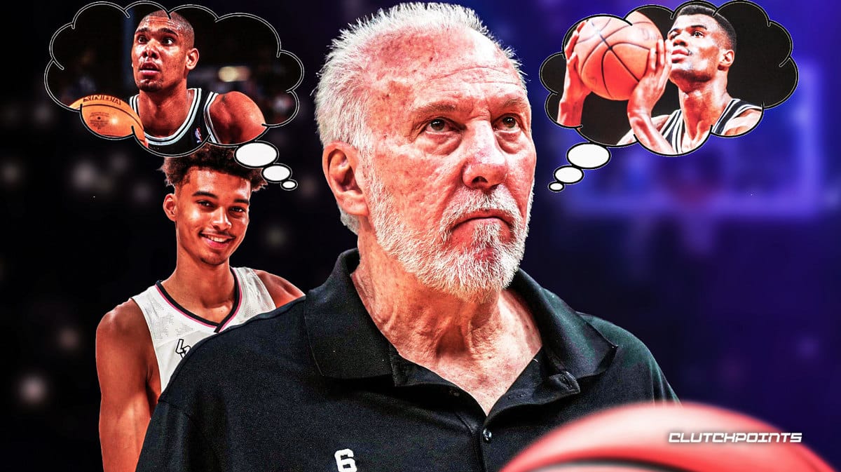 Gregg Popovich, Victor Wembanyama, Spurs, Tim Duncan, David Robinson, offseason, need, roster, NBA Draft