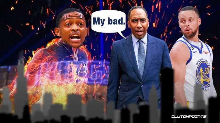 Kings, De'Aaron Fox, Stephen A Smith, Stephen Curry