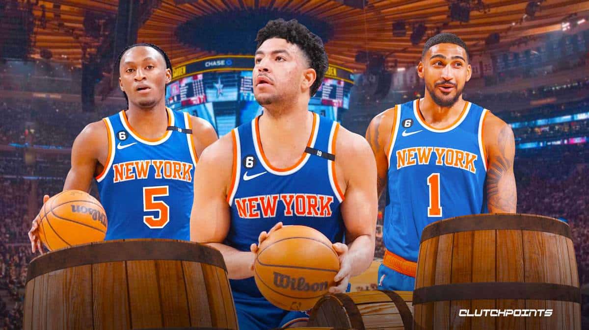 Quentin Grimes, Immanuel Quickley, Obi Toppin, New York Knicks
