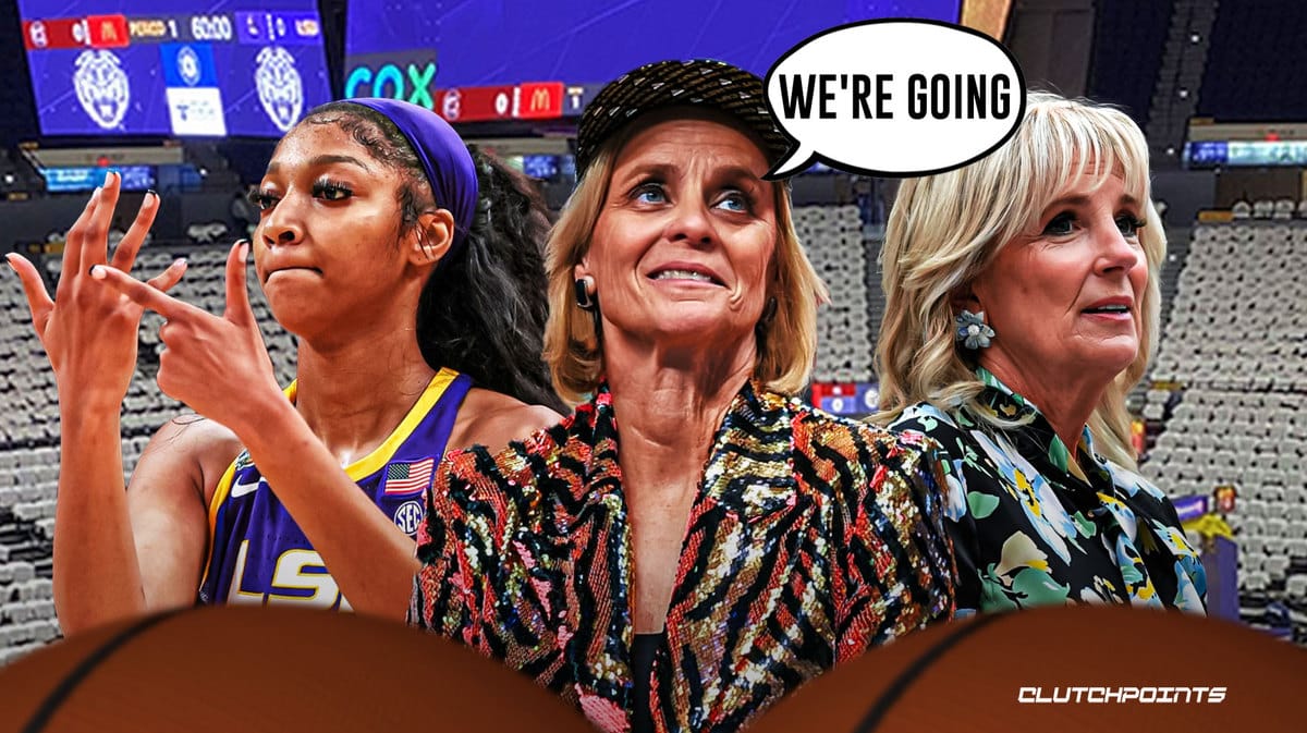 Angel Reese, Jill Biden, LSU Basketball, Kim Mulkey, Caitlin Clark