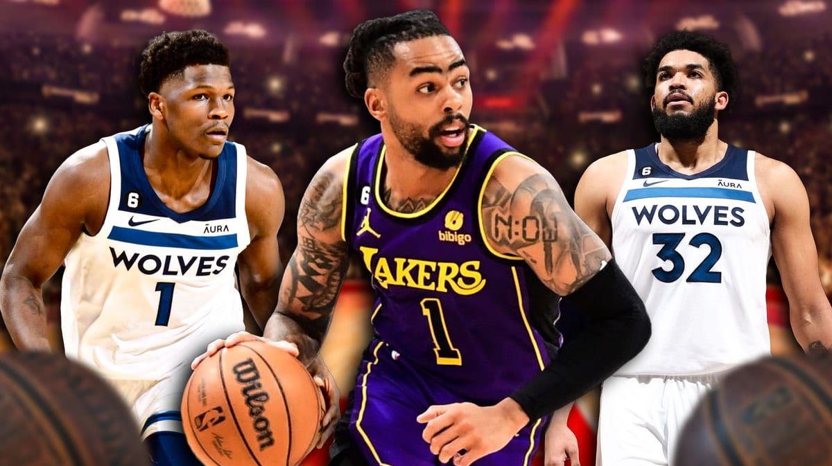 Lakers, Anthony Edwards, Karl-Anthony Towns, D'Angelo Russell