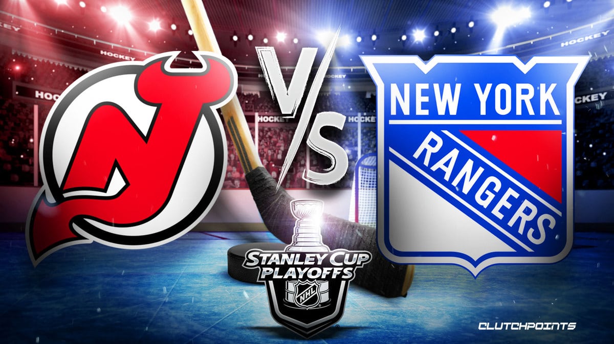 Devils vs. Rangers Game Day Poster : r/hockey