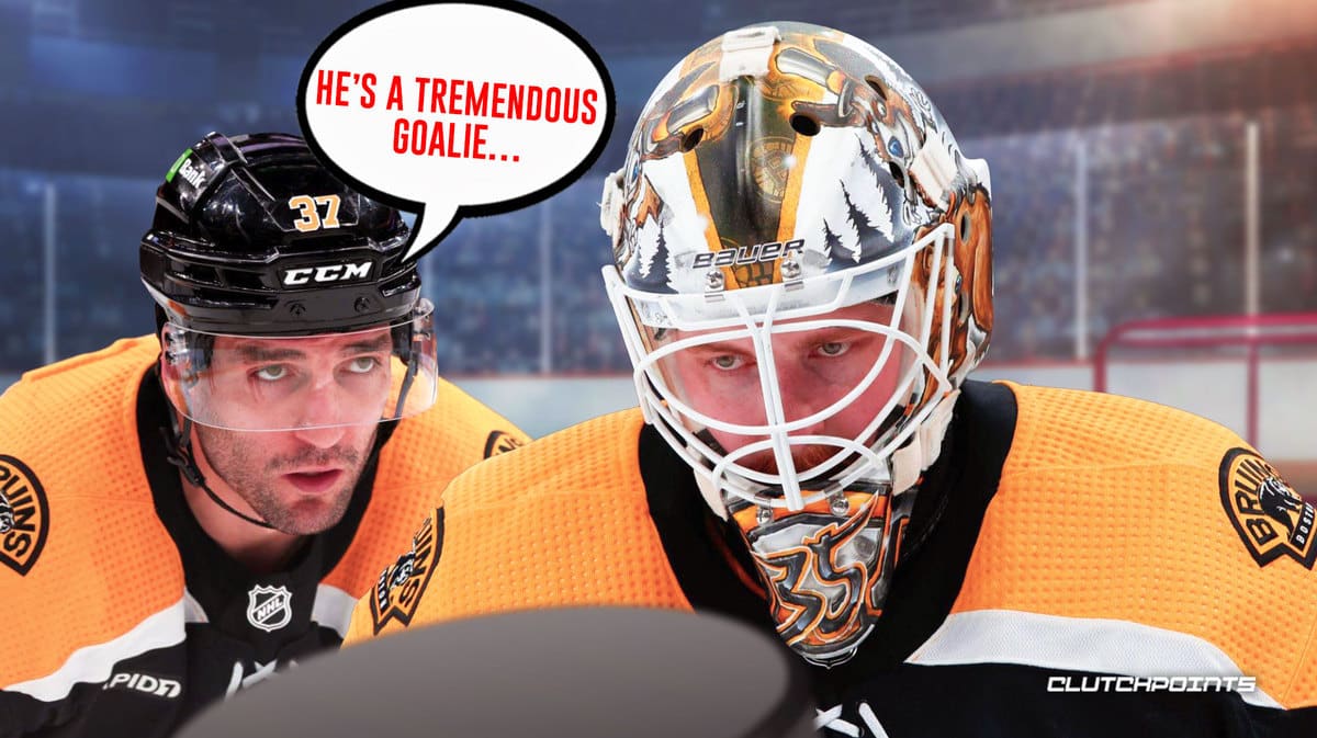 Patrice Bergeron, Boston Bruins Linus Ullmark
