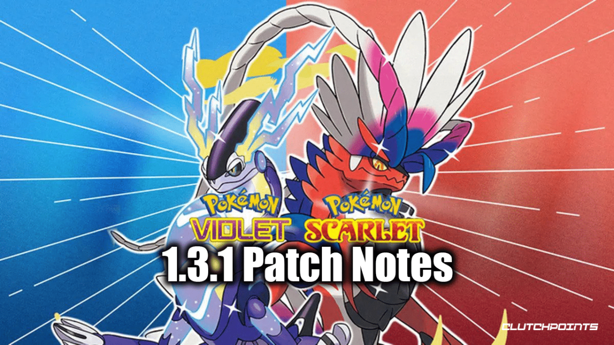 Pokemon Scarlet and Violet 1.3.1. Patch Notes,