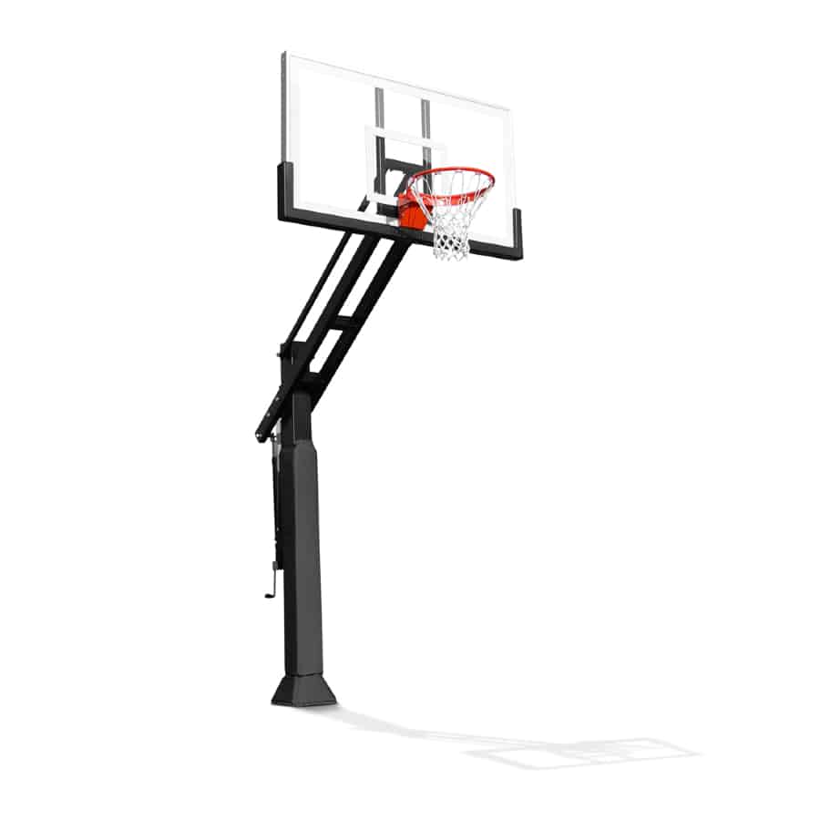 Pro Dunk Thor Gold Outdoor Basketball Hoop on a white background.