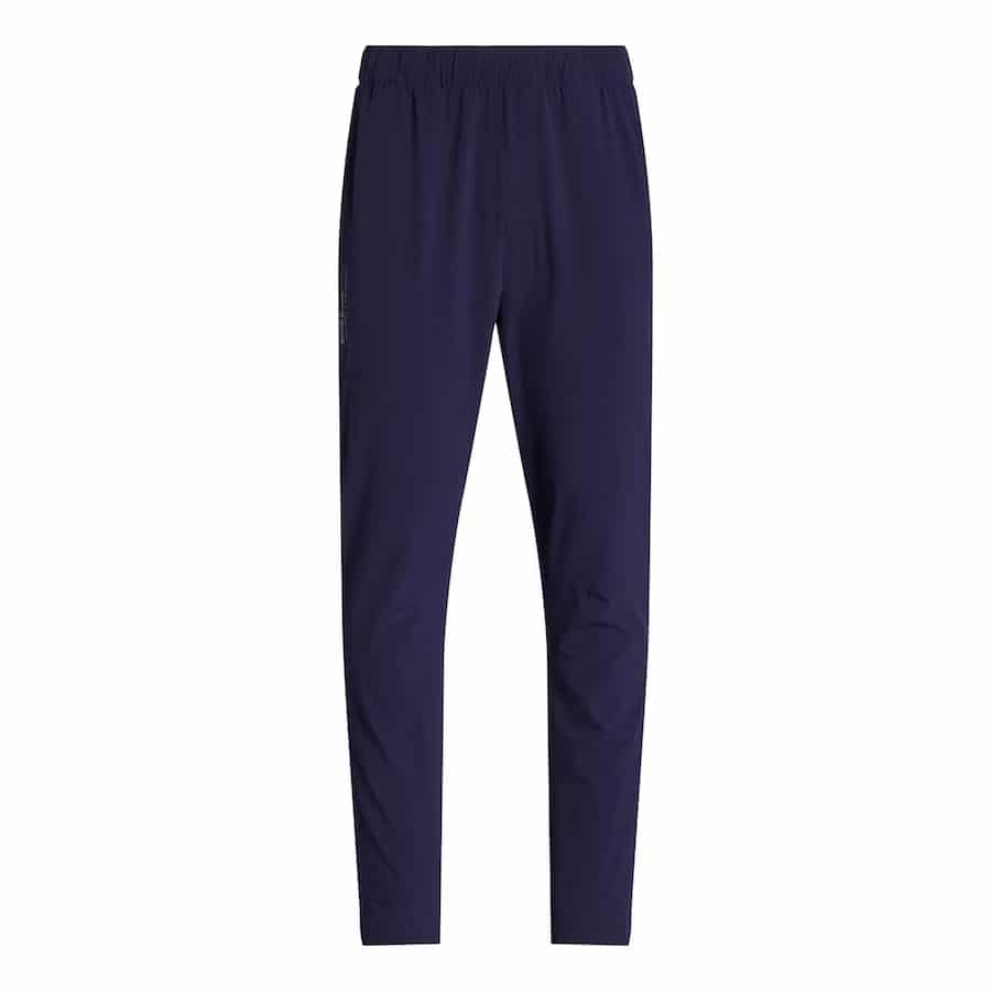 Refined navy color RLX Ralph Lauren Compression-Lined Performance Pant on a white background.