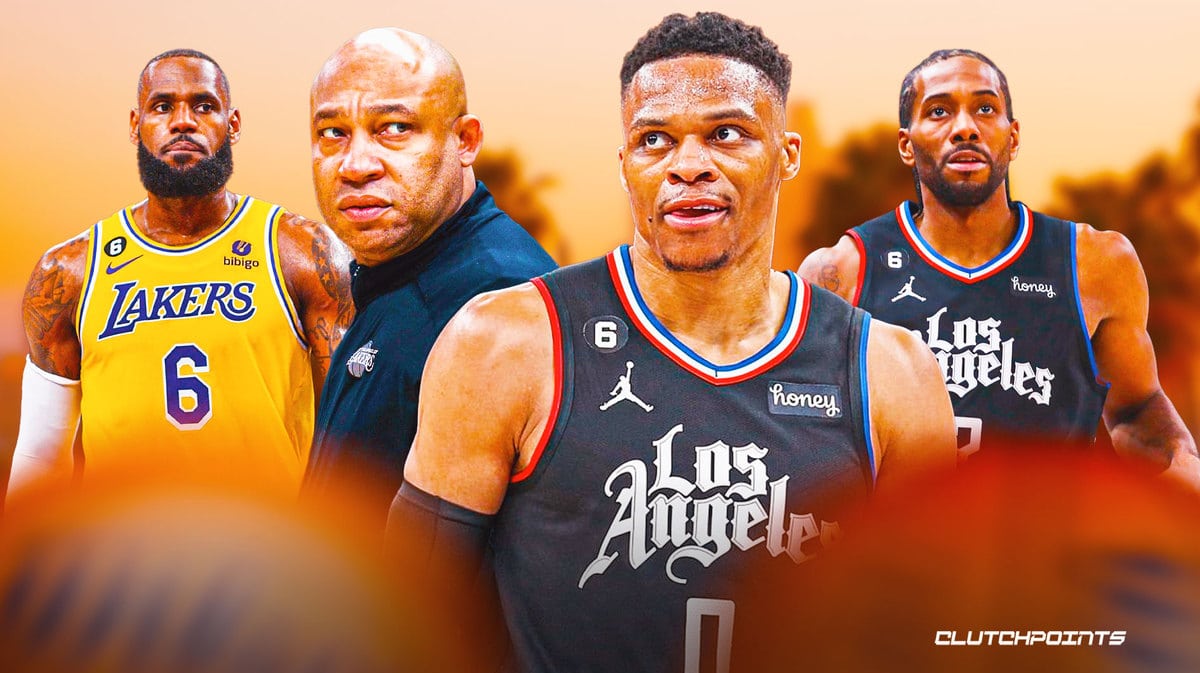 Russell Westbrook, Kawhi Leonard, Darvin Ham, LeBron James, Los Angeles Clippers, Los Angeles Lakers