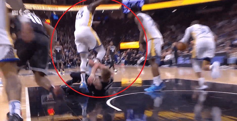 Draymond Green ejected from playoff game after appearing to stomp on Domantas  Sabonis' chest
