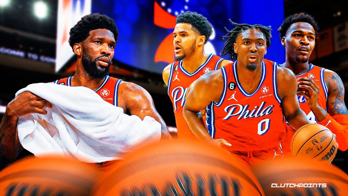 Sixers, Joel Embiid, Tobias Harris, Tyrese Maxey, Paul Reed