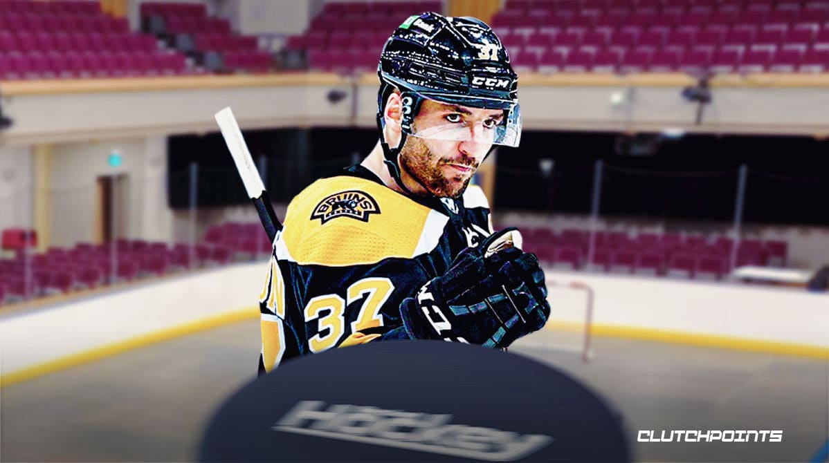 Patrice Bergeron Boston Bruins NHL Jim Montgomery