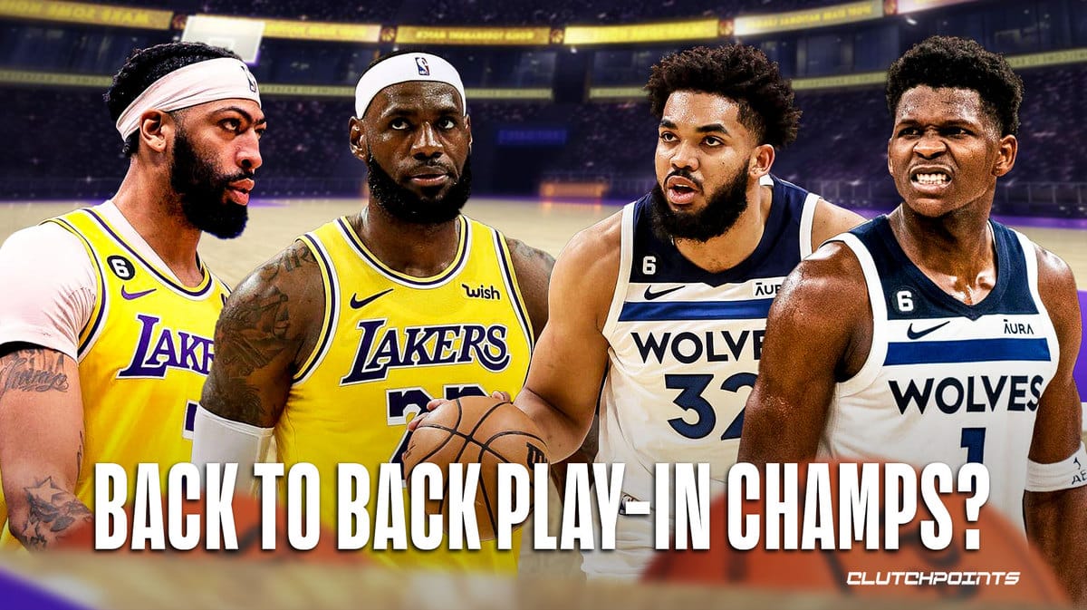 Timberwolves, Lakers, play-in, Karl-Anthony Towns, Anthony Edwards, LeBron James, Anthony Davis