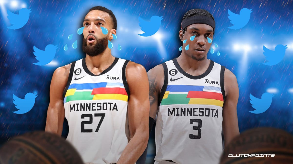 Jaden McDaniels, Rudy Gobert, Minnesota Timberwolves