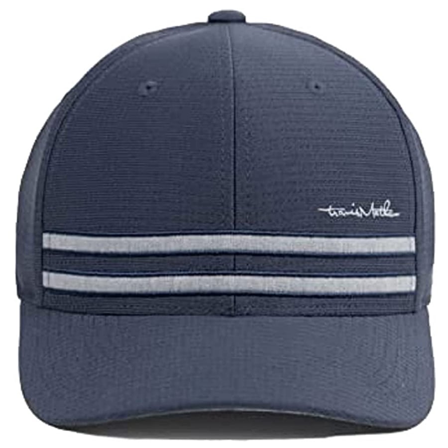 Faded navy colored TravisMathew Mens Hout 2.0 Hat on a white background.