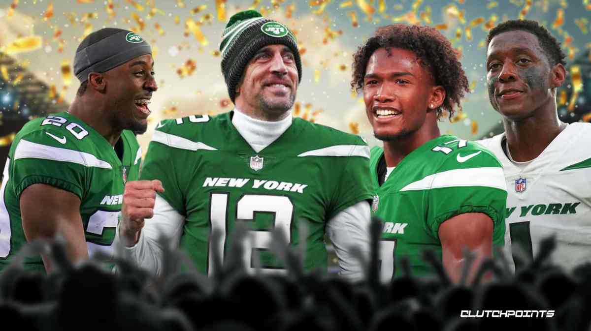 jets, breece hall, garrett wilson, aaron rodgers, sauce gardner